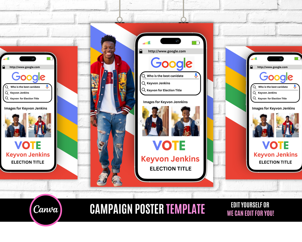 Google Campaign Poster School Pink Palace Designs