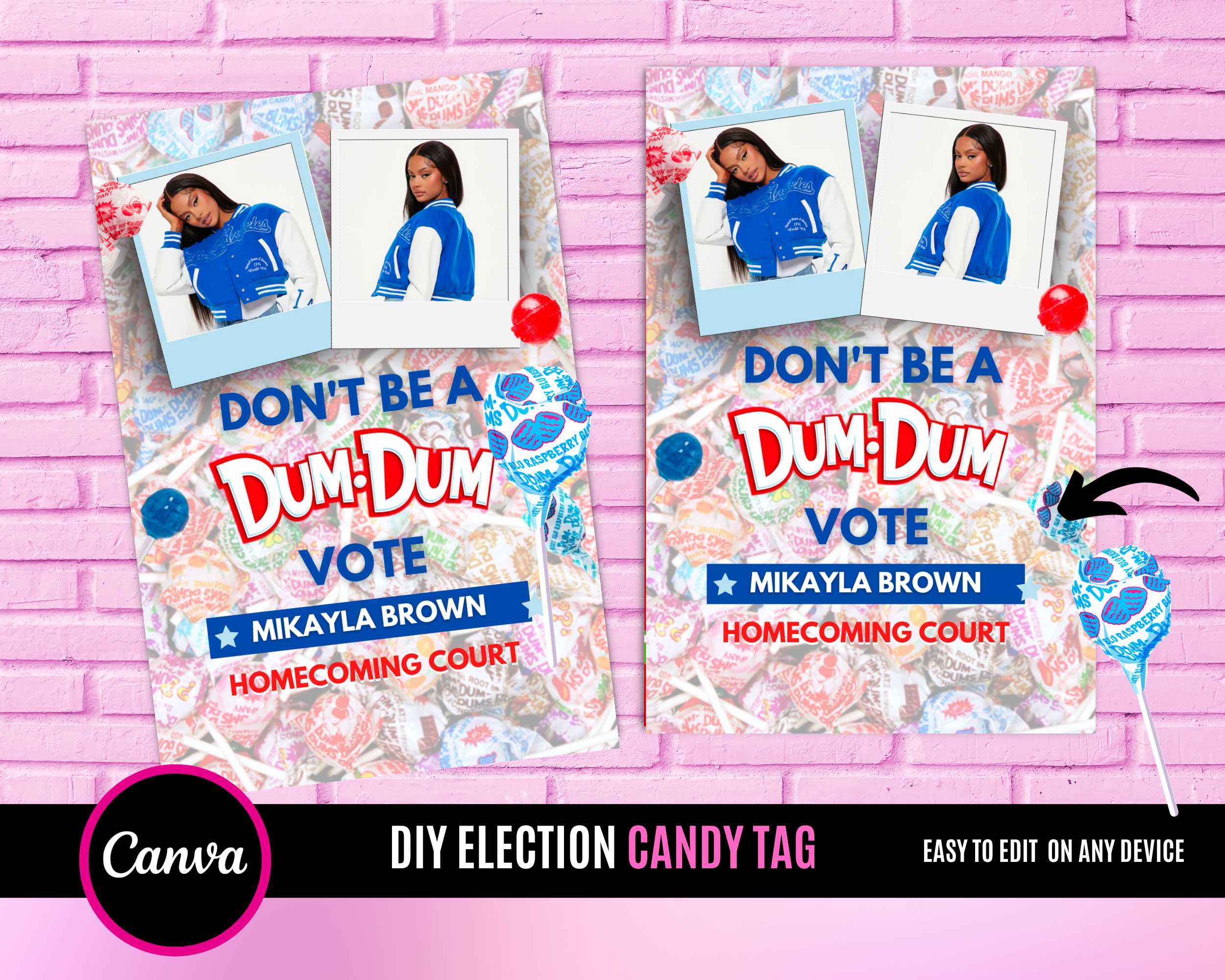 Lollipop Candy Tag for Campaign