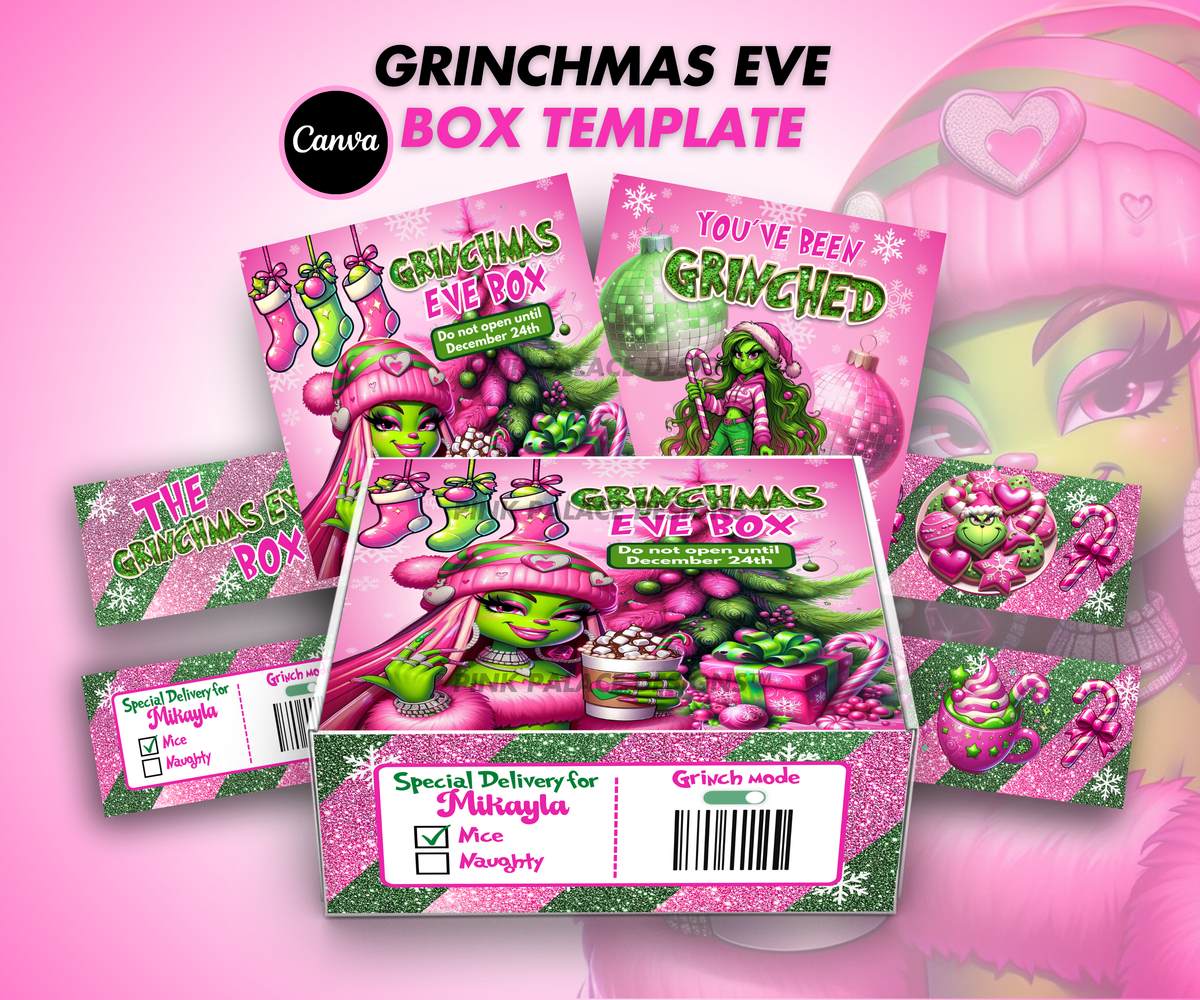 Grinchmas Girly Box – Pink Palace Designs