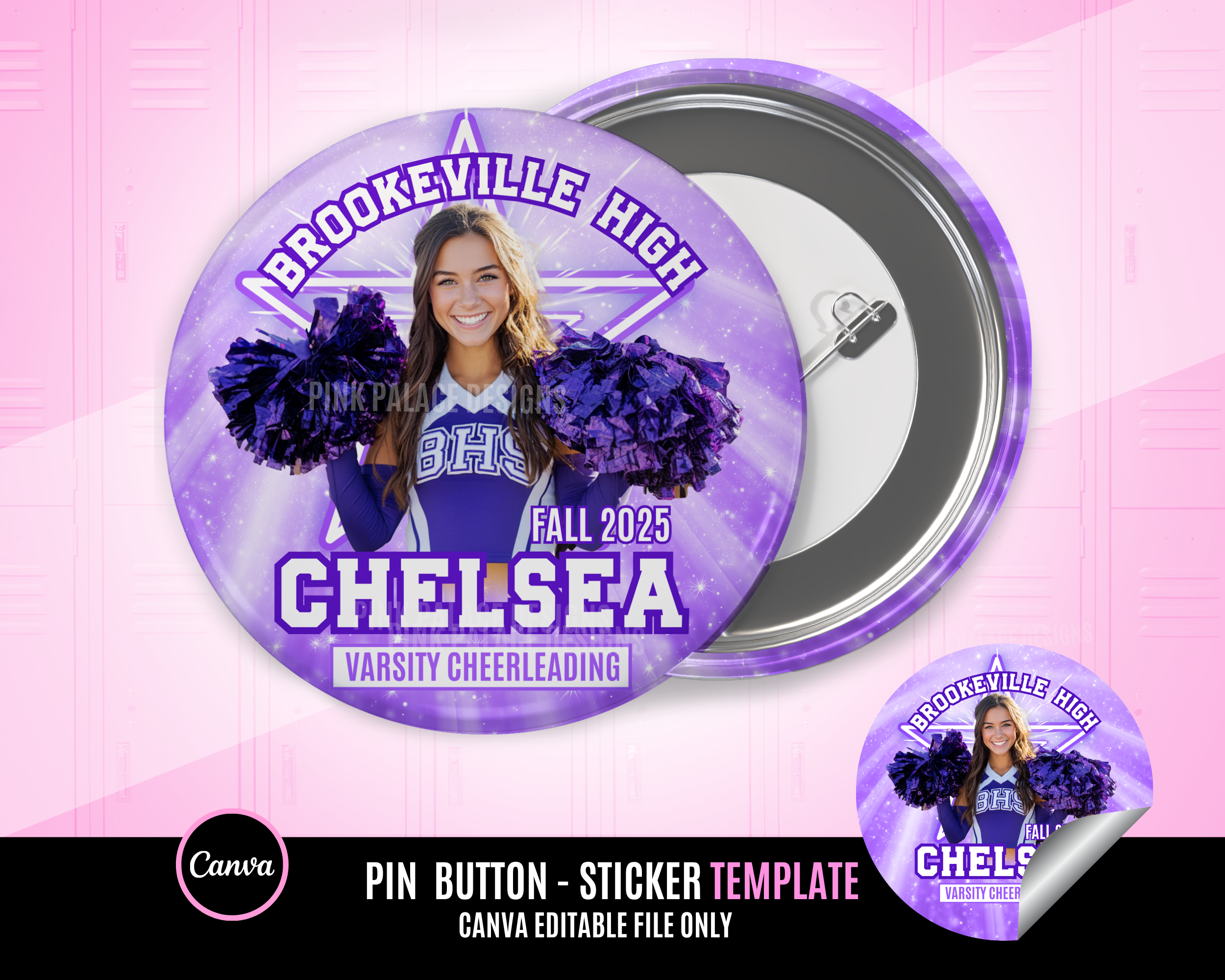 Cheer Button Template