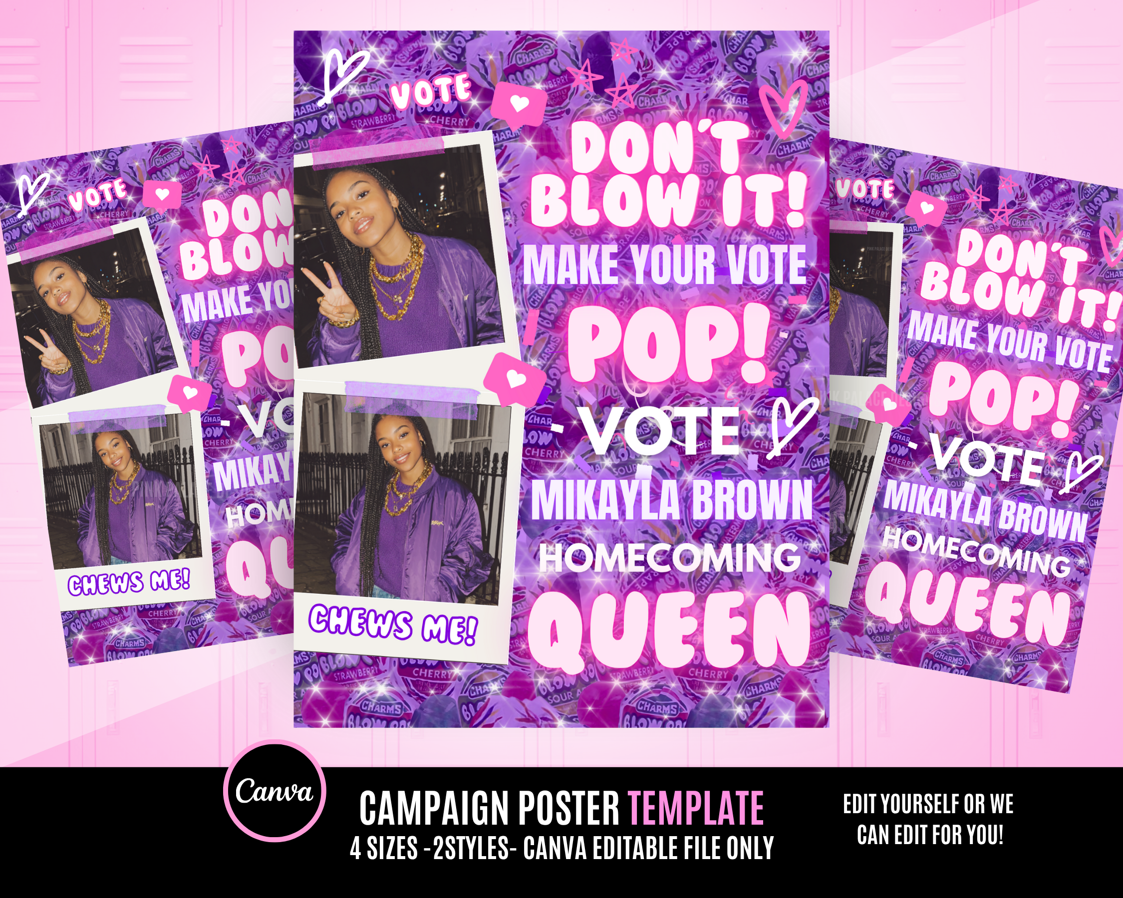Make your Votes POP Purple