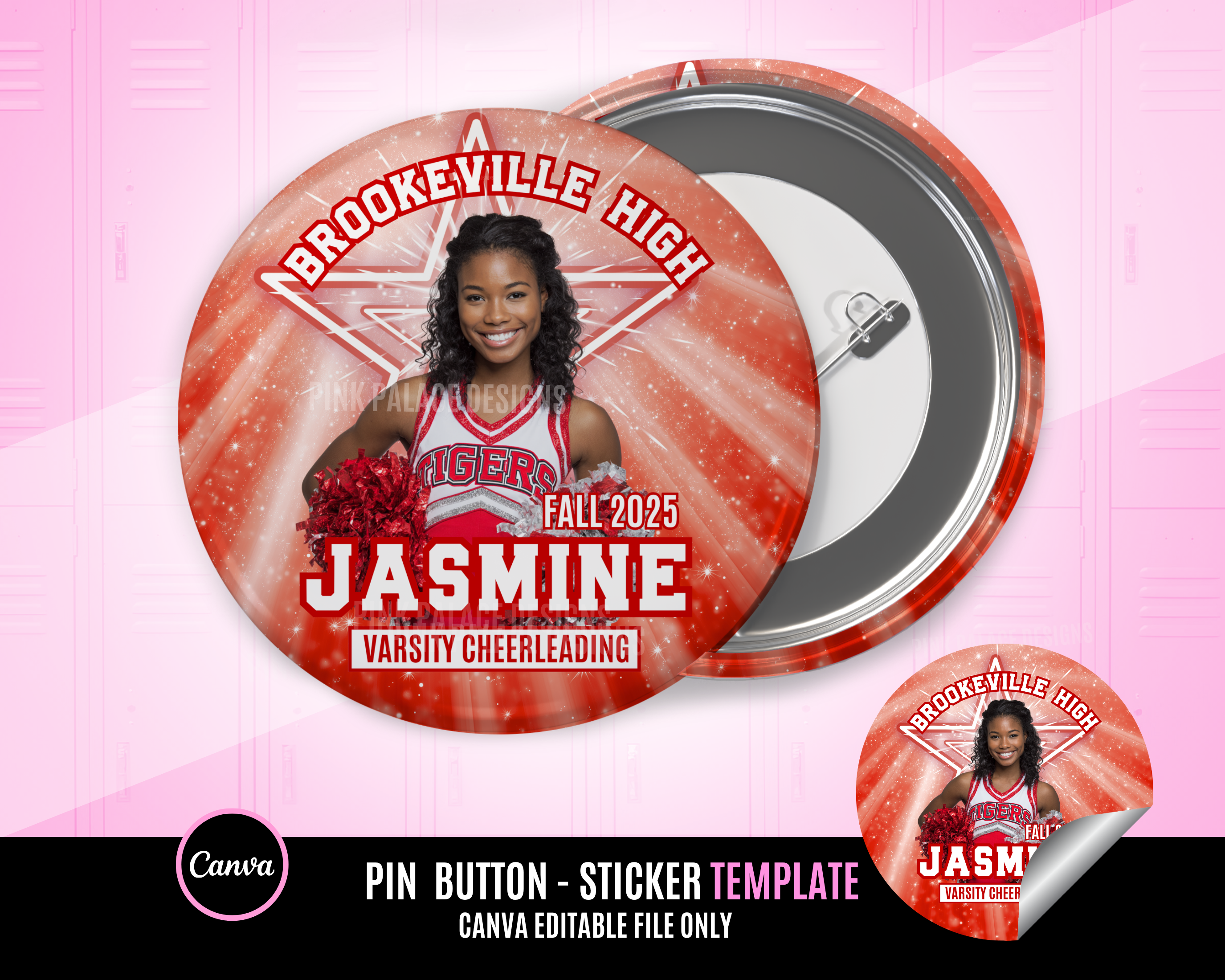 Cheer Button Template