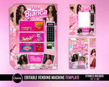 HomeComing Barbie Theme Vending Machine Template