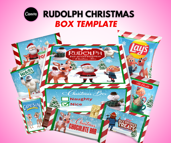 Rudolph Red-Nose Christmas Eve Box – Pink Palace Designs