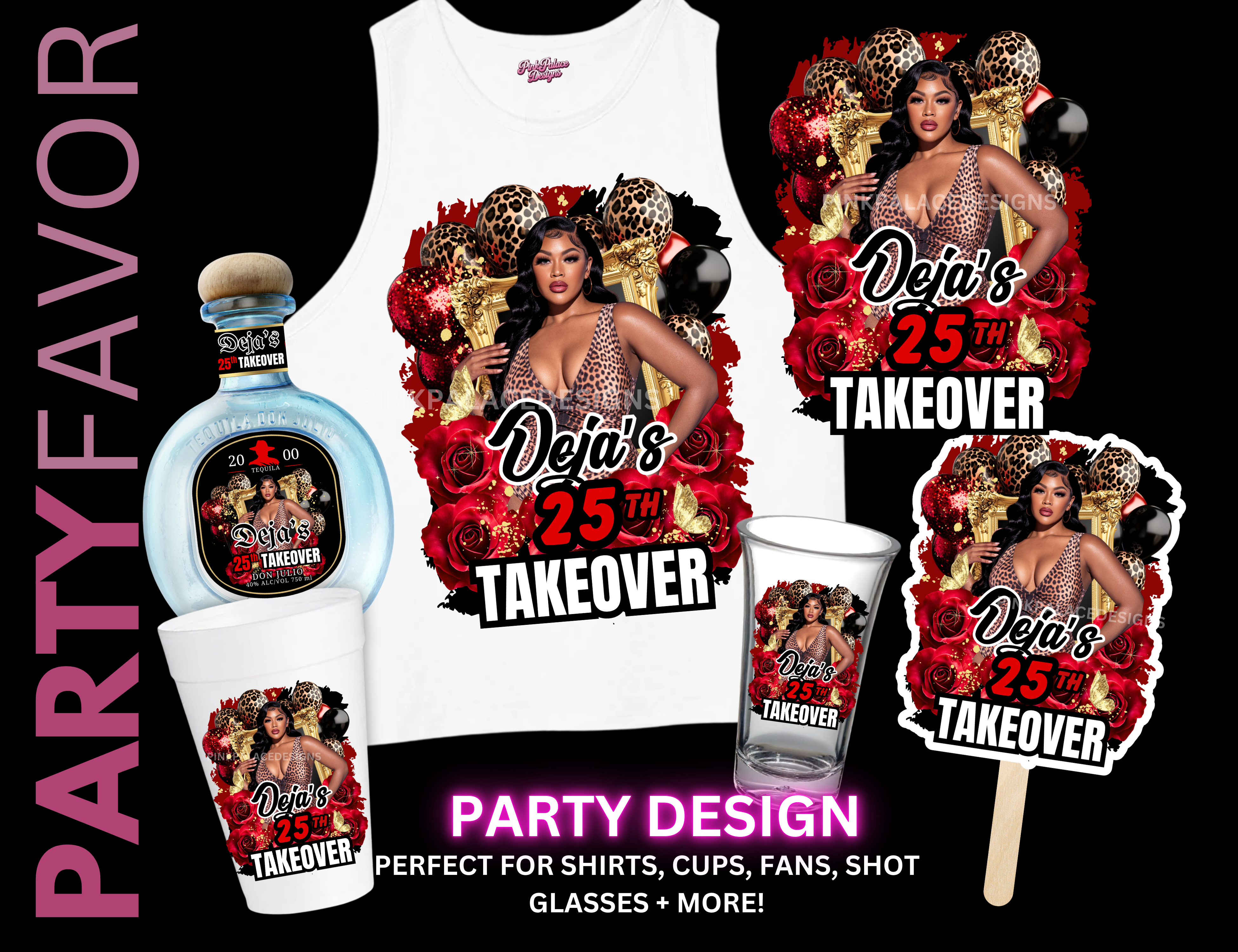 Leopard Takeover Sticker Birthday