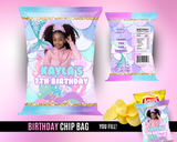 Mermaid Theme Chip Bags - Party Favor