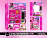 Barbie Vending Machine Template
