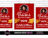 Goo gle Poster, Student Council Poster, Homecoming Poster, class treasurer, class president, Class campaign, Edit Online then Print poster