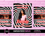 Hypnotize Poster, Student Council Poster, Homecoming Poster, class treasurer, class president, Class campaign, Edit Online & Print poster